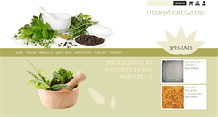 Desktop Screenshot of herbwholesalers.com